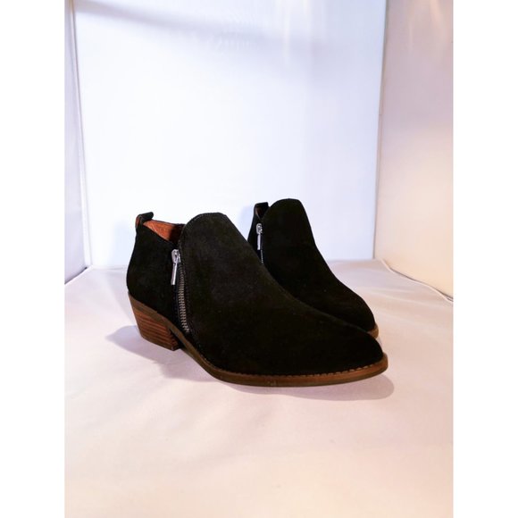 Lucky Brand pointed suede ankle booties - Picture 1 of 4